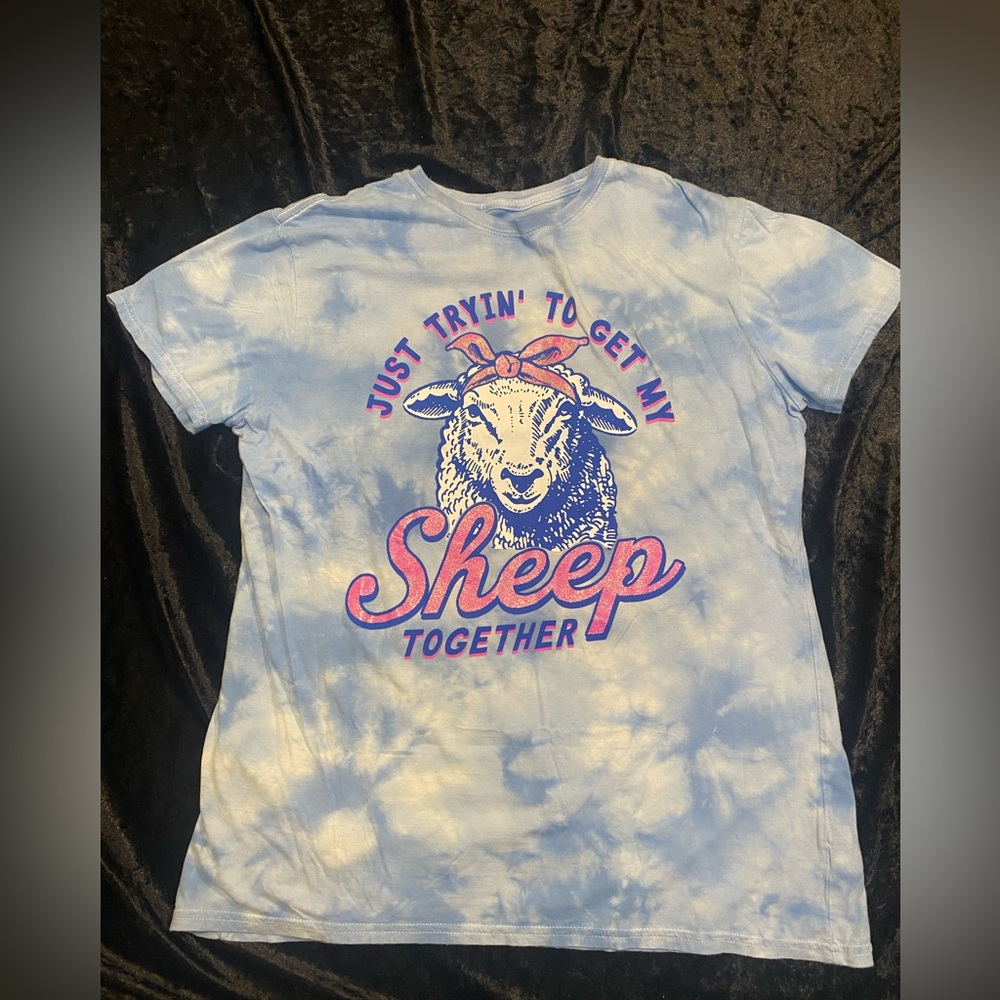 True line Blue Tie-Dye Long Sleeve Tee